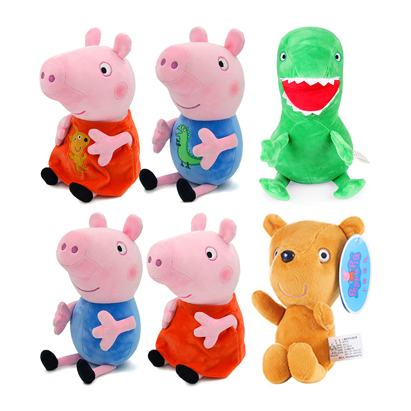Art Craft Dinosaur - Boneka Plush Peppa Pig Asli 19cm,