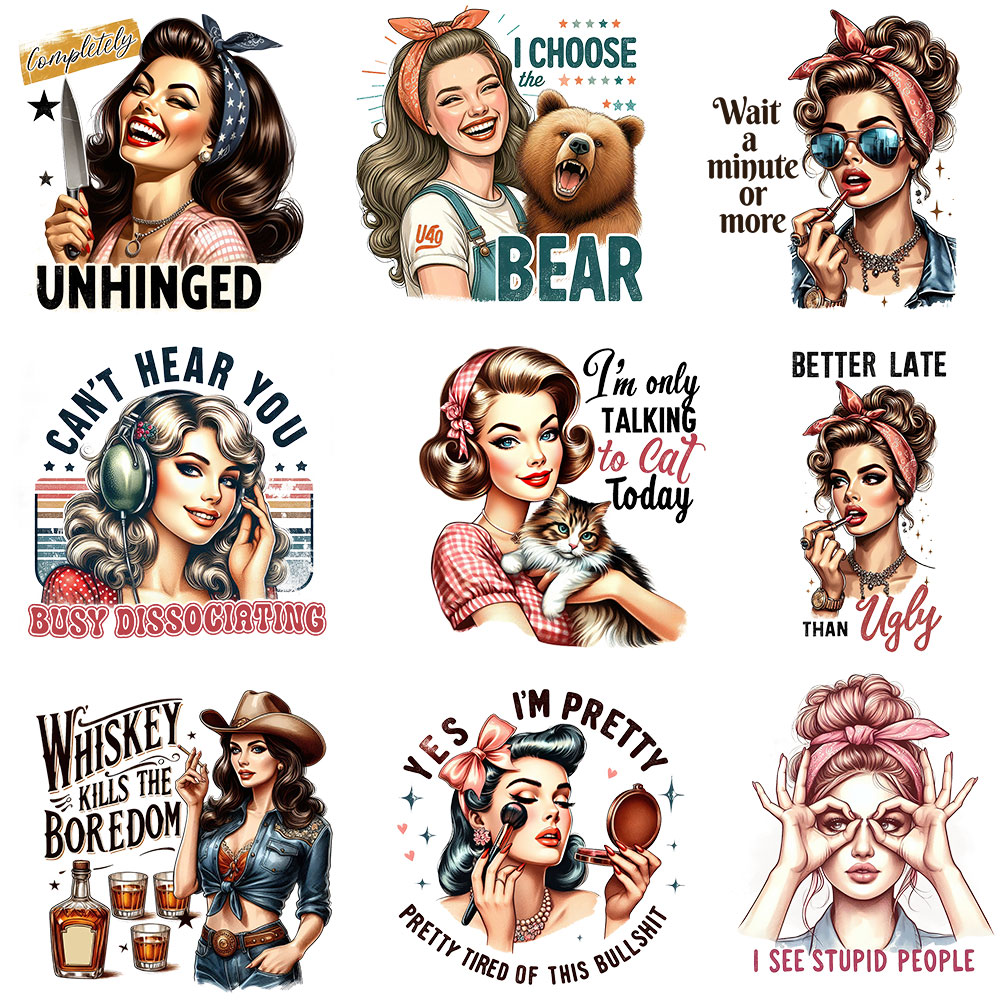 Art Craft Quotes - Patch Retro Lucu untuk Anak Perempuan,