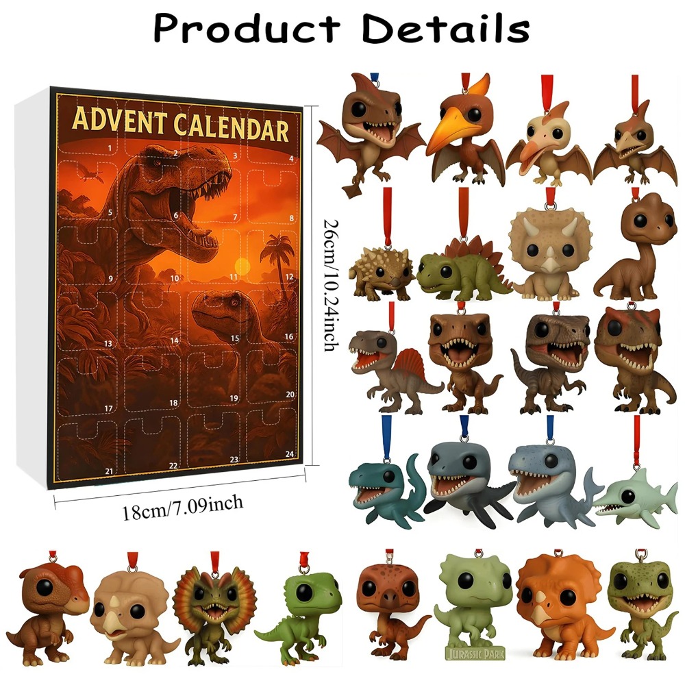 Art Craft Dinosaur - Kalender Hitung Mundur Natal Taman Dinosaurus