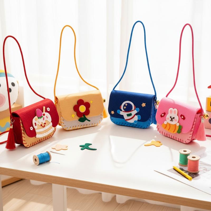 Art Craft Activities - Perlengkapan Membuat Tas Felt untuk Anak-anak,