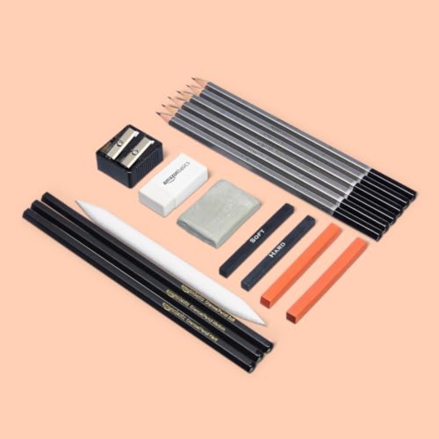 Sketching Charcoal Set - Perlengkapan Pensil Seni untuk Sketsa dan