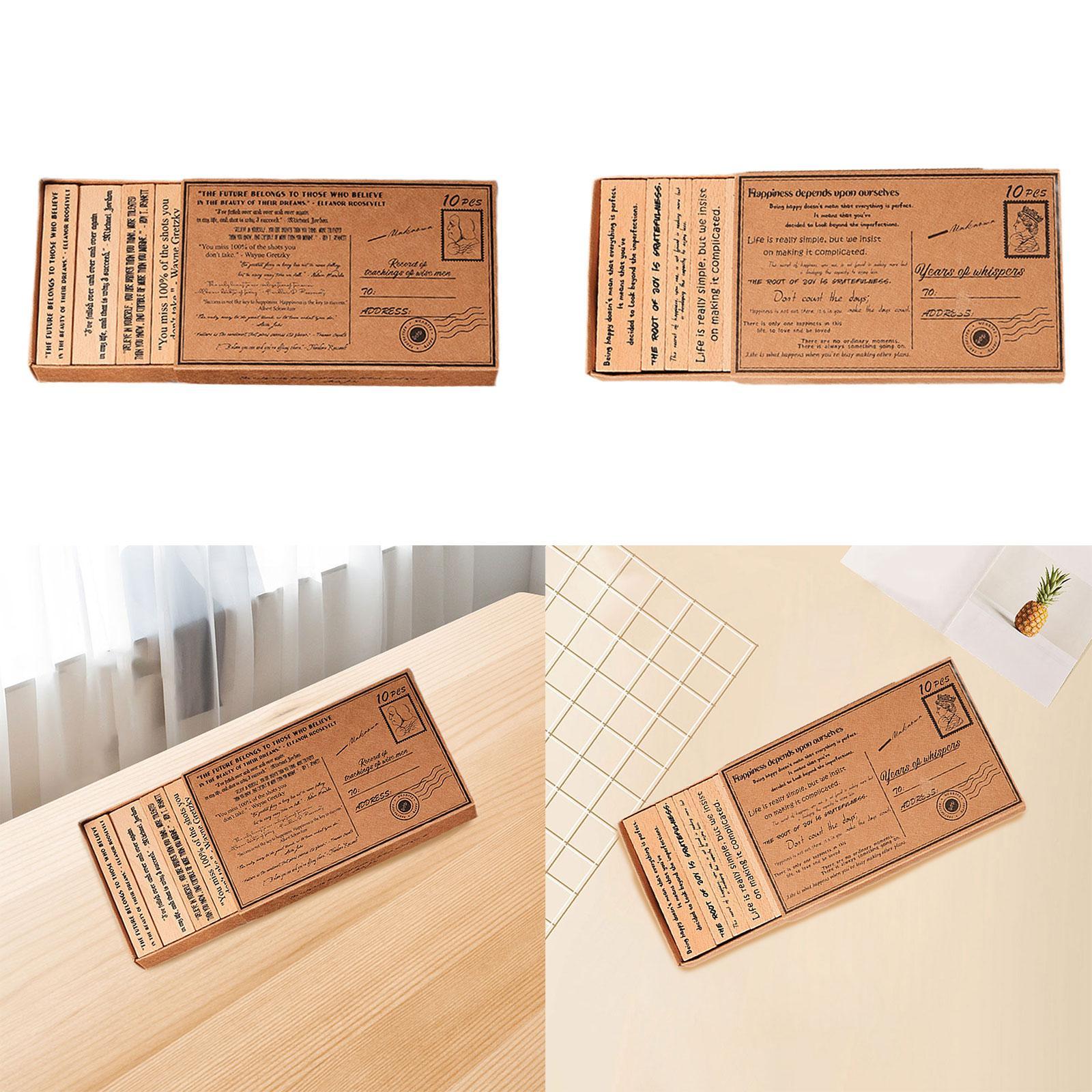 Art Craft Quotes - Set Stempel Kayu Kerajinan Tangan Alat