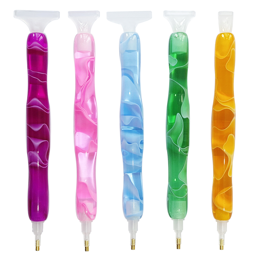 Diamond Painting Kit - Pena Lukis Berlian Resin Warna-warni dengan