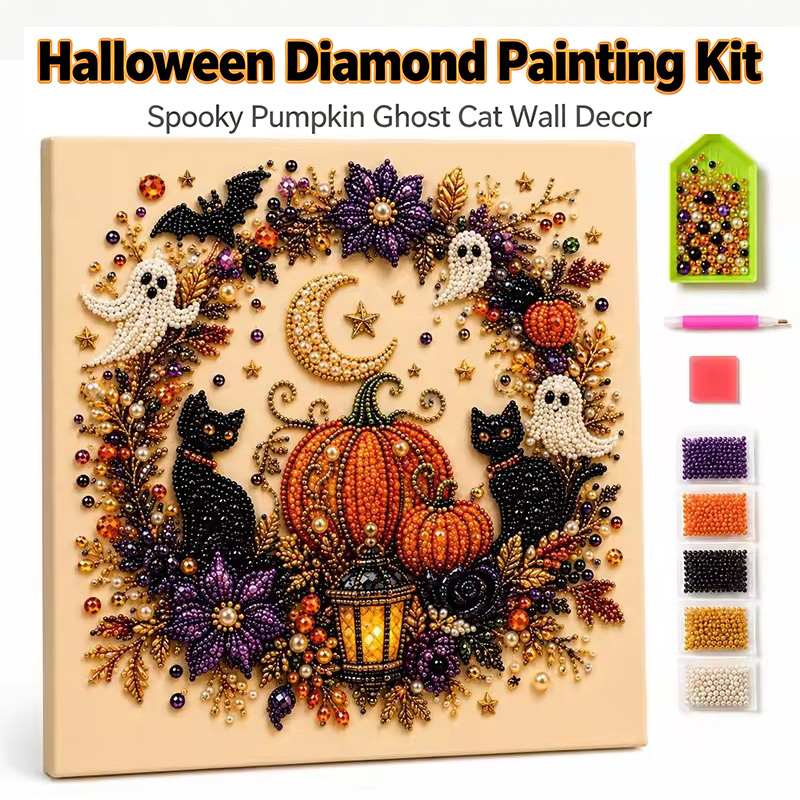 @Halloween Ghost Pearl Art Kit - Art Craft Adult ulasan dan harga