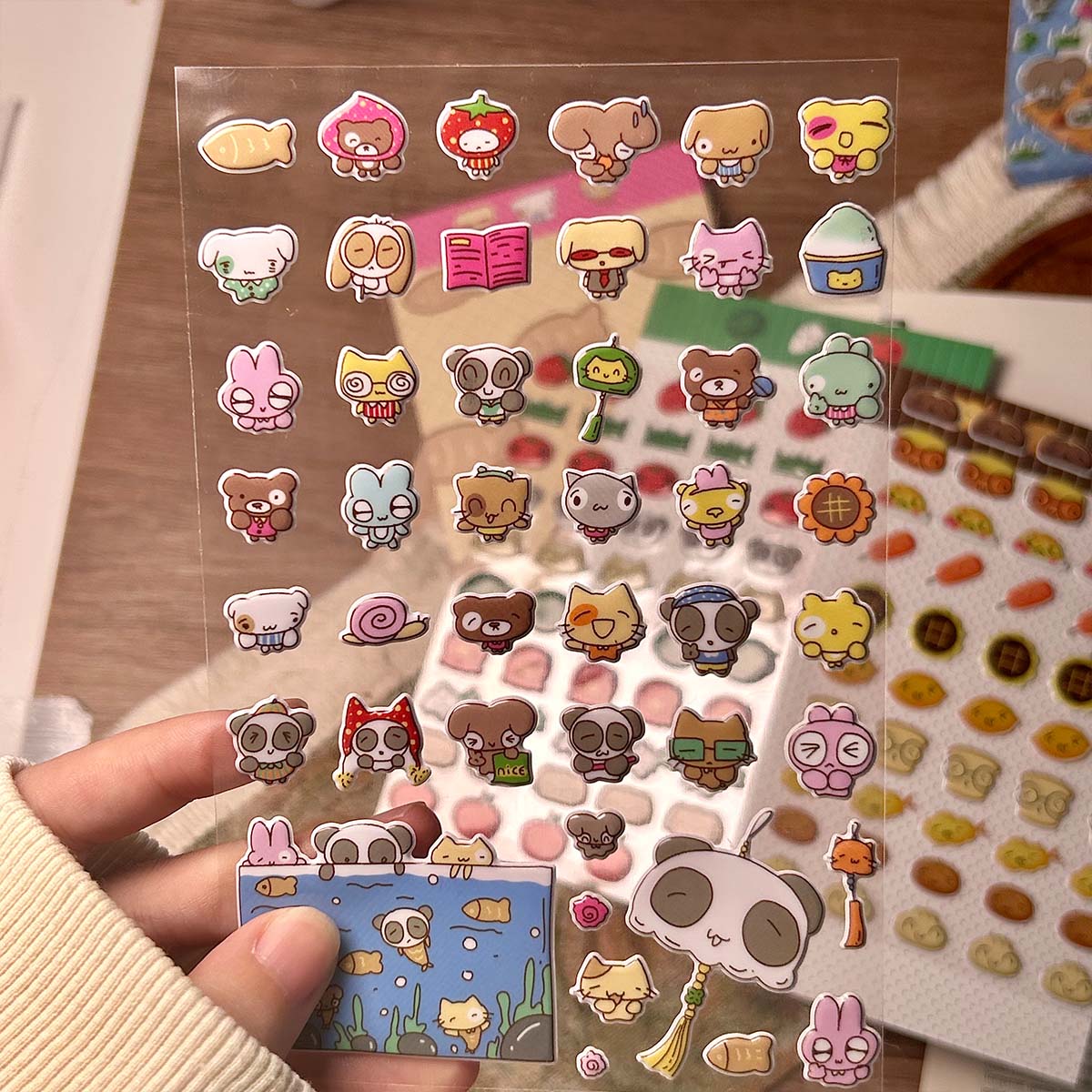 Stiker busa lucu untuk alat tu - Art Craft Vegetables ulasan dan harga