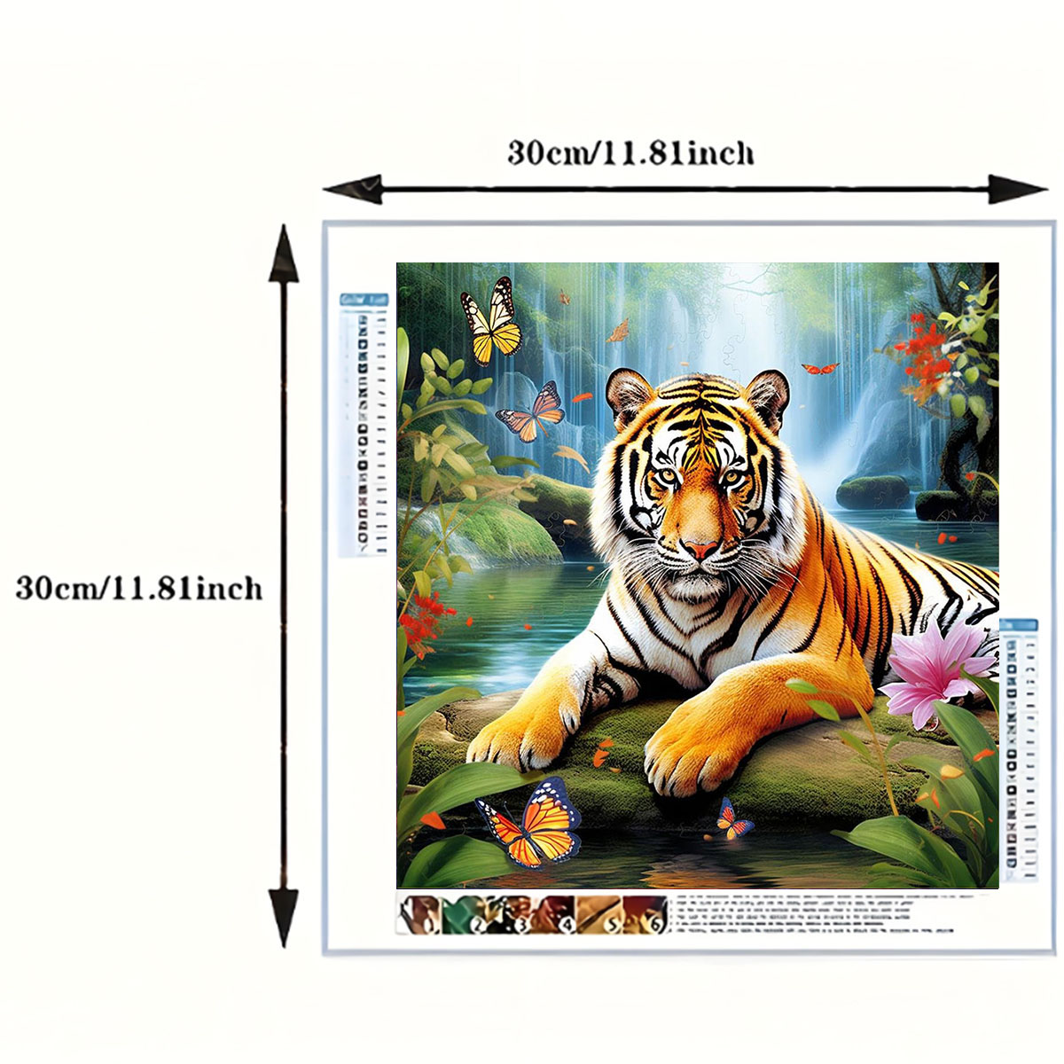 1 Set Lukisan Berlian Tiger Ki - Art Craft Adult ulasan dan harga