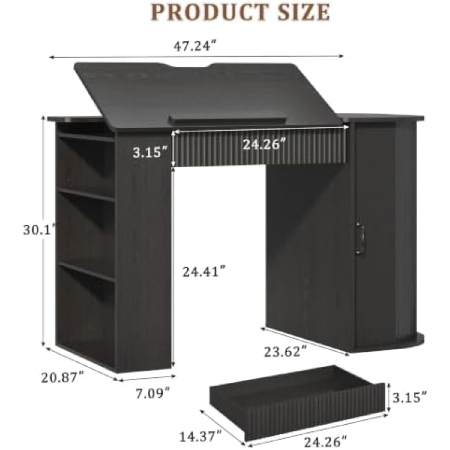 Meja Gambar dengan Kabinet Pen - Art Craft & Architecture ulasan dan harga