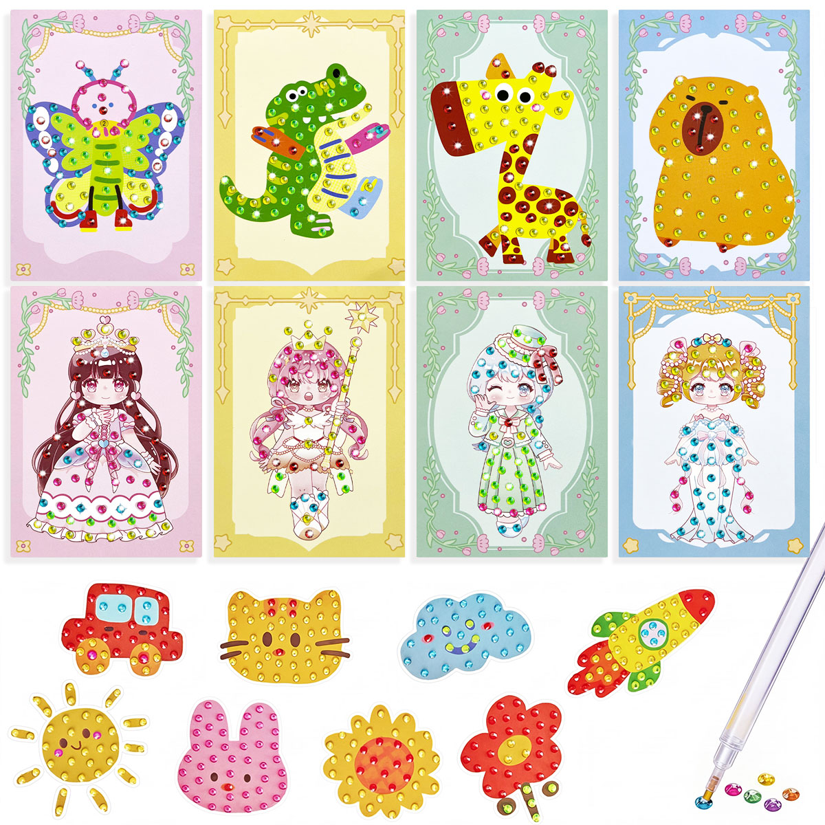 16 Pcs Perlengkapan Gem Kit DI - Art Craft Activities ulasan dan harga