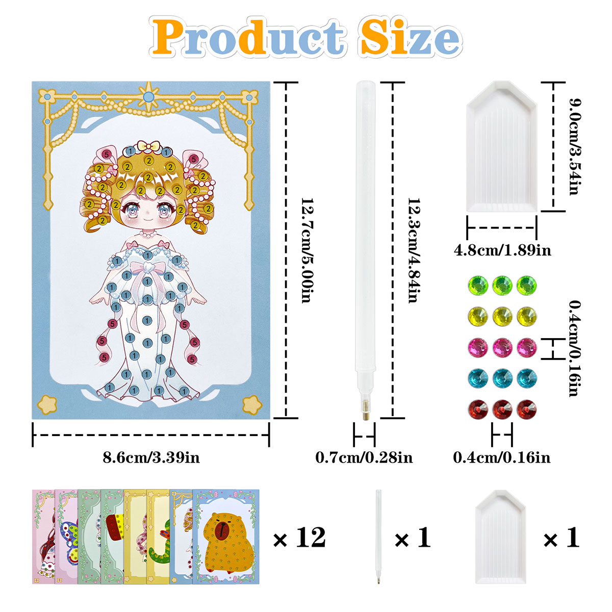 16 Pcs Perlengkapan Gem Kit DI - Art Craft Activities ulasan dan harga