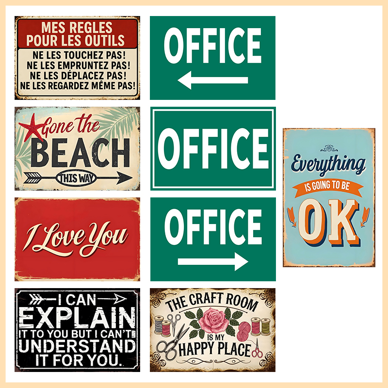Papan Tanda Logam Vintage untu - Art Craft Quotes ulasan dan harga