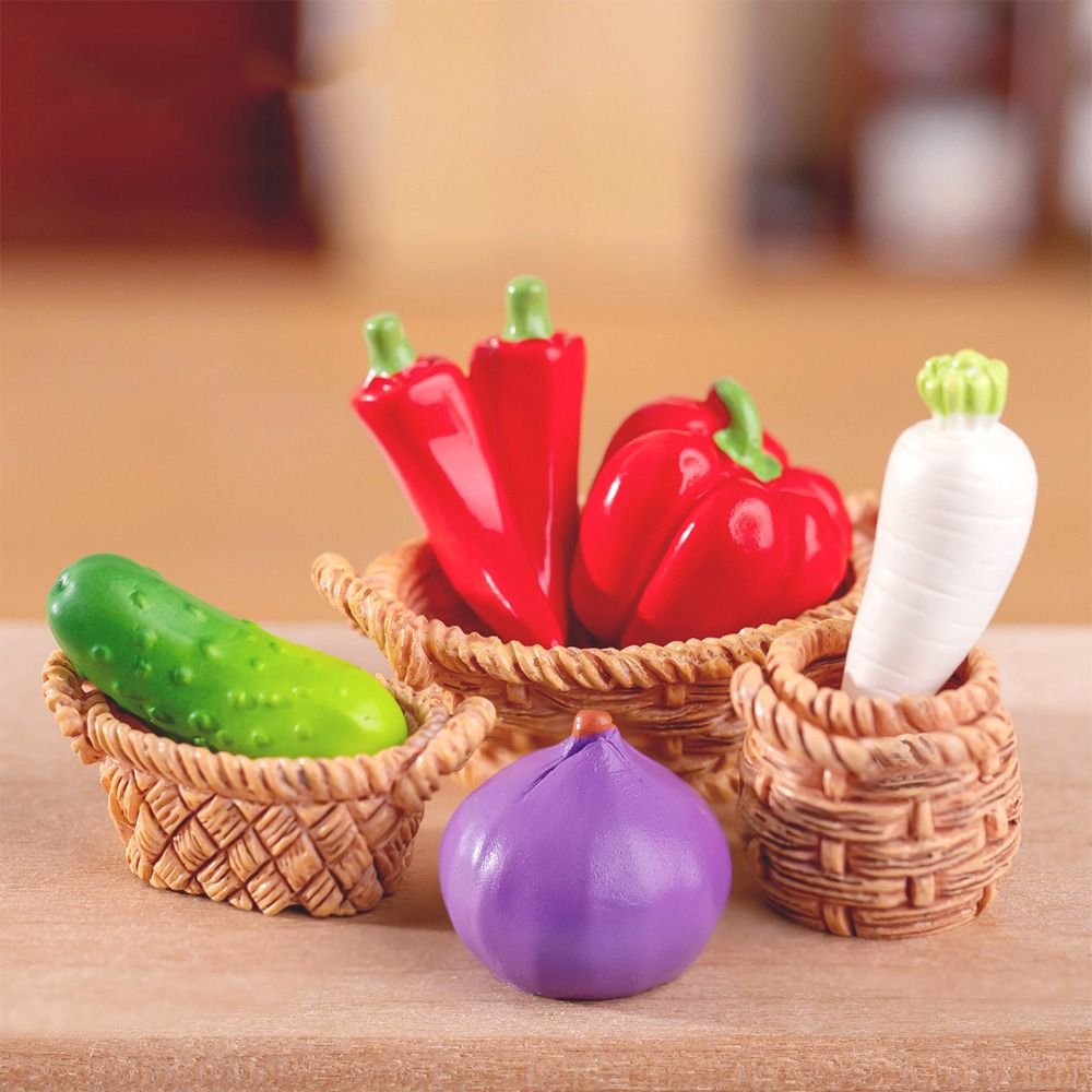 Miniatur patung sayur lucu, ke - Art Craft Vegetables ulasan dan harga