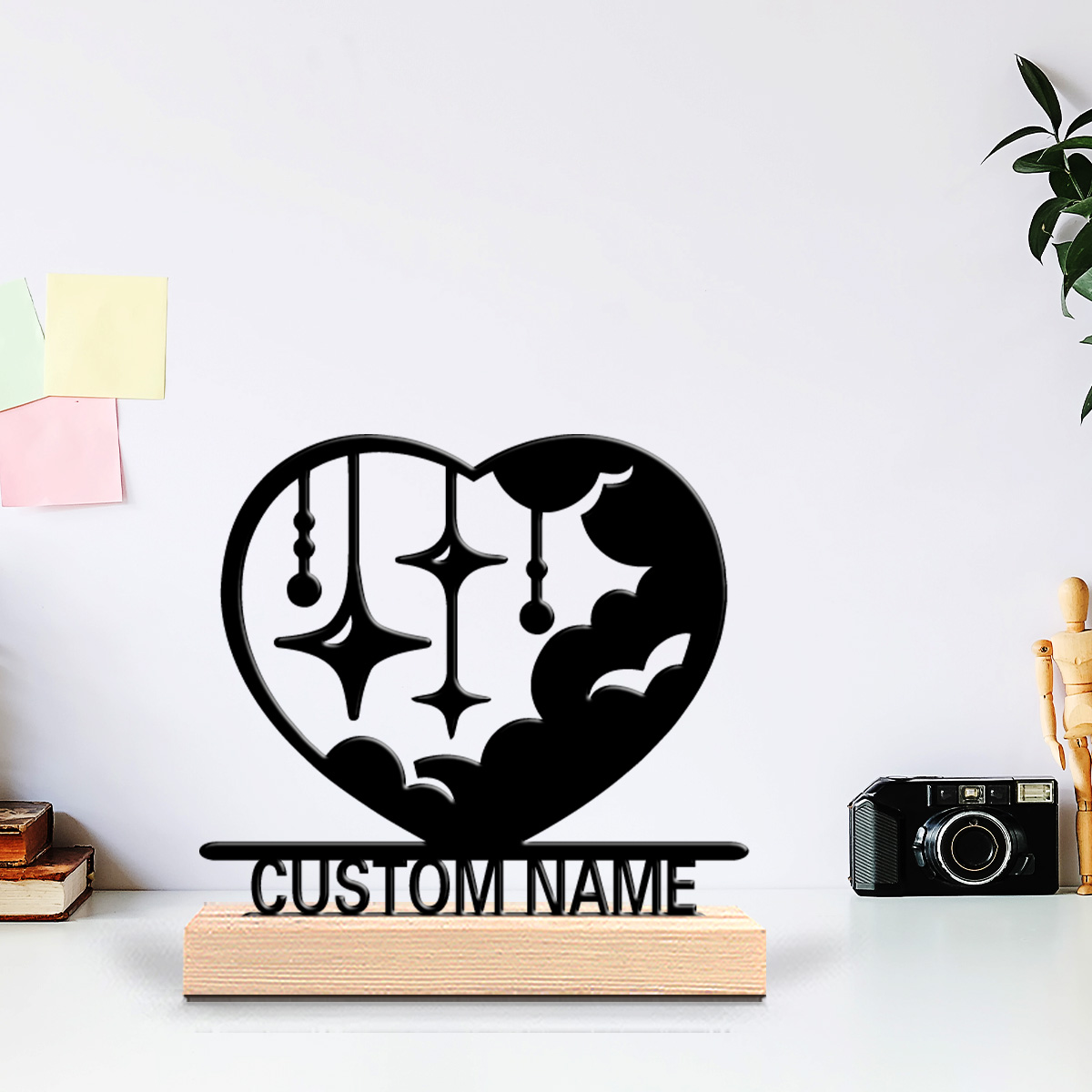 1pc Patung Logam Awan Cinta Fa - Art Craft & Architecture ulasan dan harga