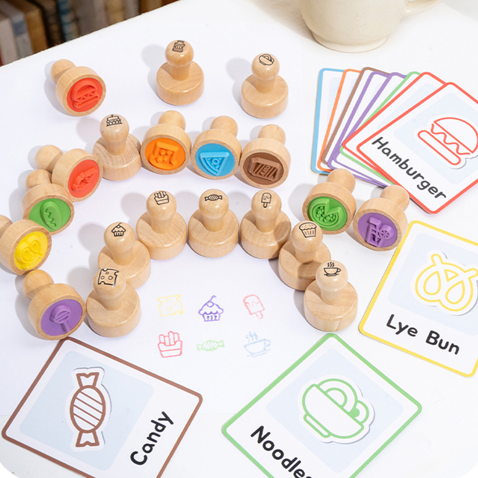 Stempel Kayu Alami untuk Balit - Art Craft Vegetables ulasan dan harga