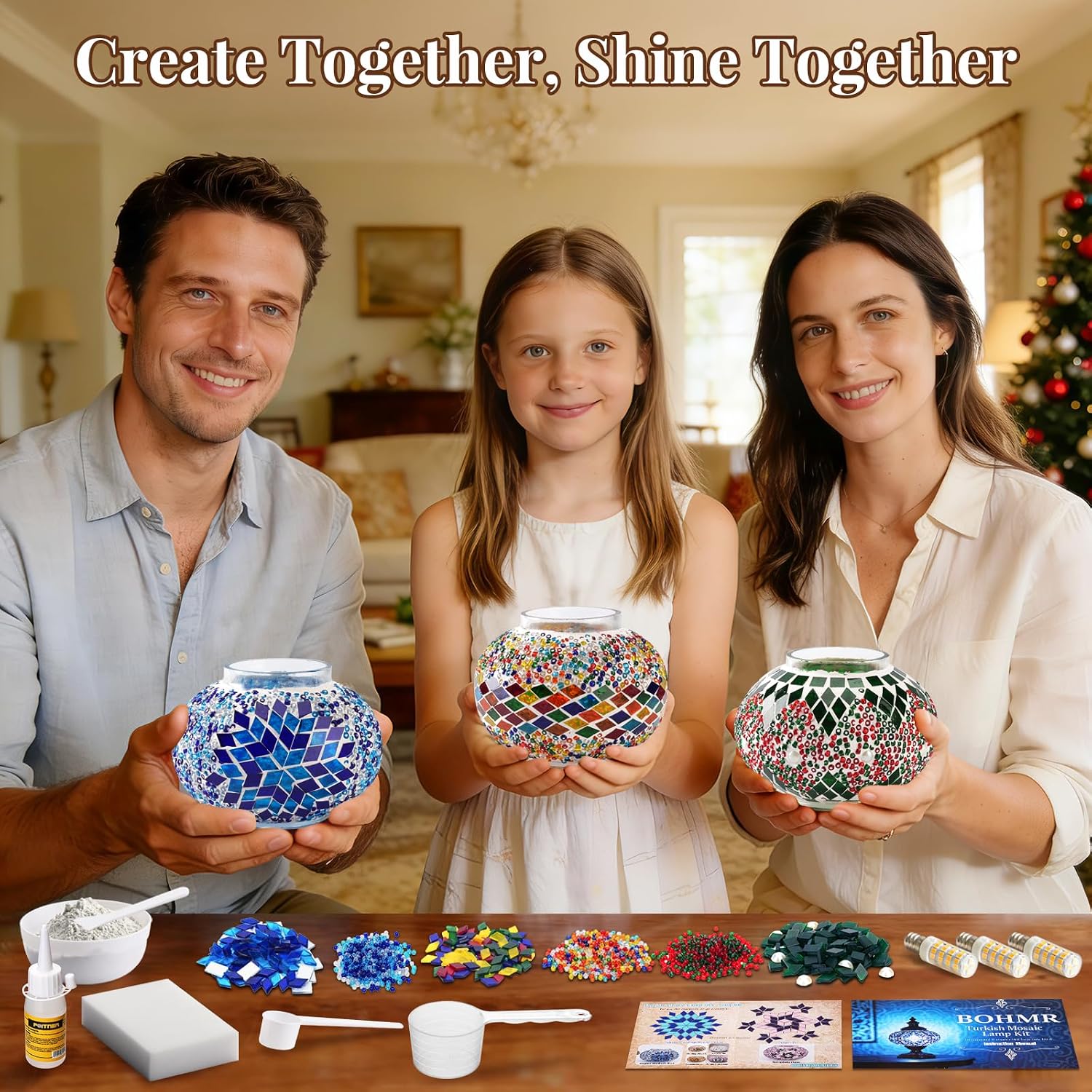 Kit Lampu Mosaik Turki 3 Globe - Art Craft Adult ulasan dan harga