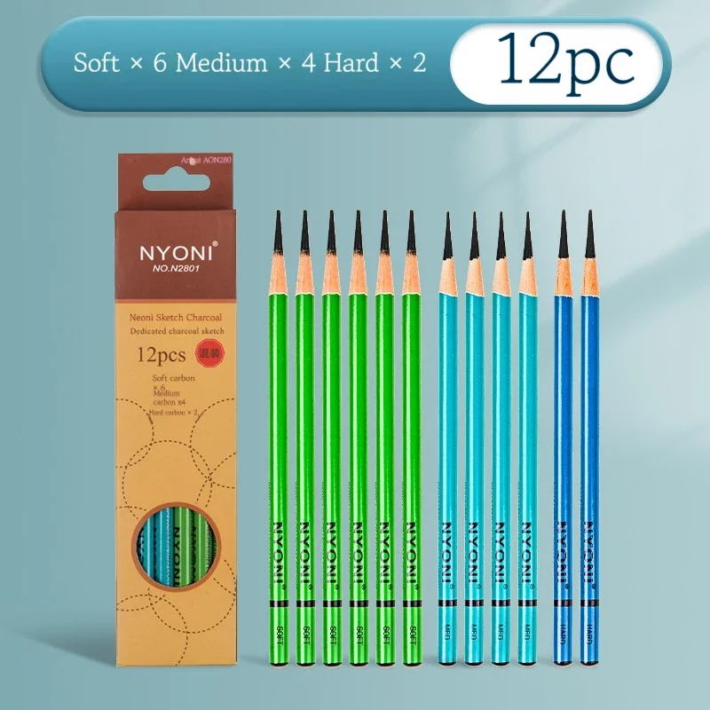 10/12 buah Set pensil sketsa p - Sketching Charcoal Set ulasan dan harga