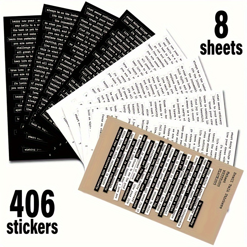 406 Buah Stiker Kutipan Inspir - Art Craft Quotes ulasan dan harga