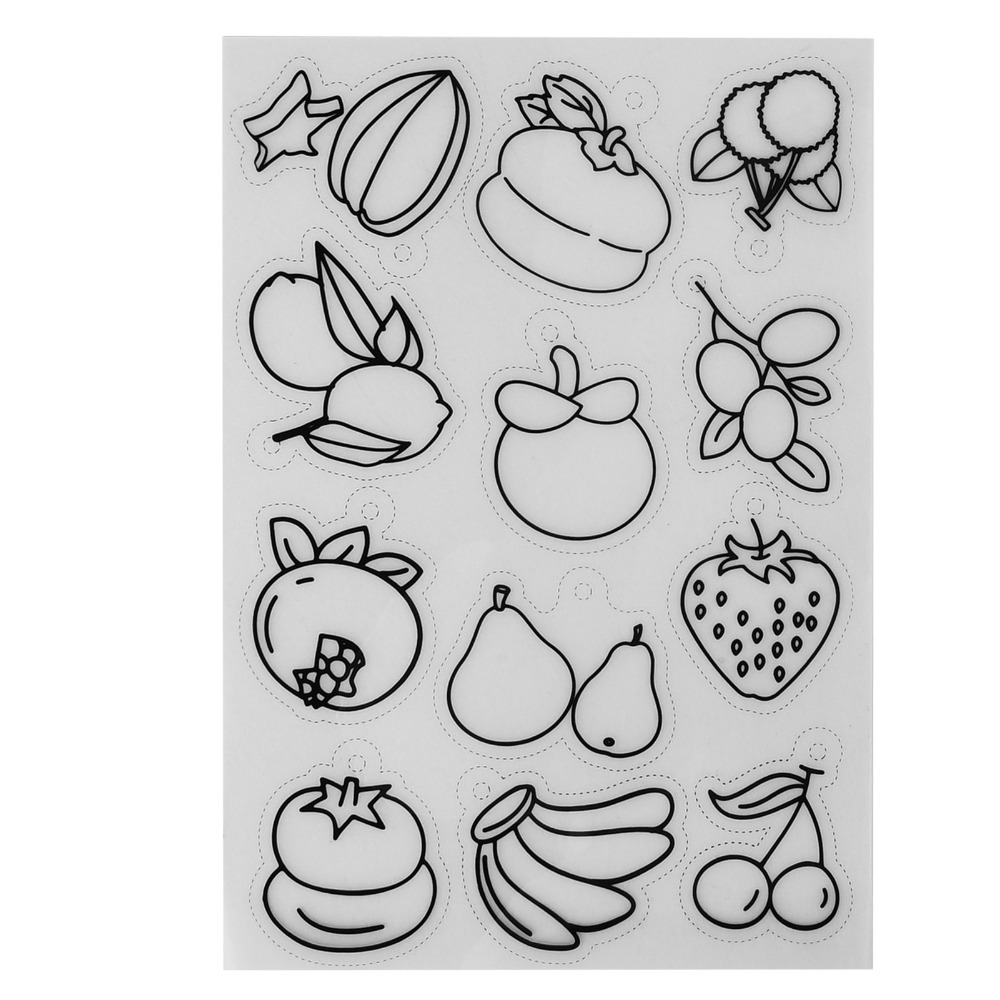 8 Buah Lembaran Penyusut Panas - Art Craft Vegetables ulasan dan harga