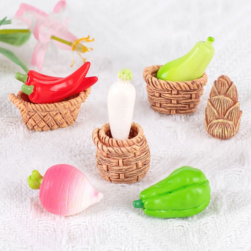 Miniatur patung sayuran lucu,  - Art Craft Vegetables ulasan dan harga