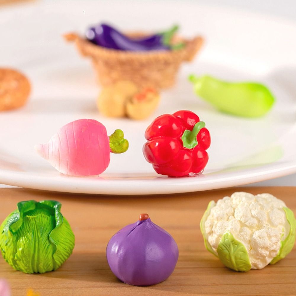 Miniatur patung sayuran lucu,  - Art Craft Vegetables ulasan dan harga