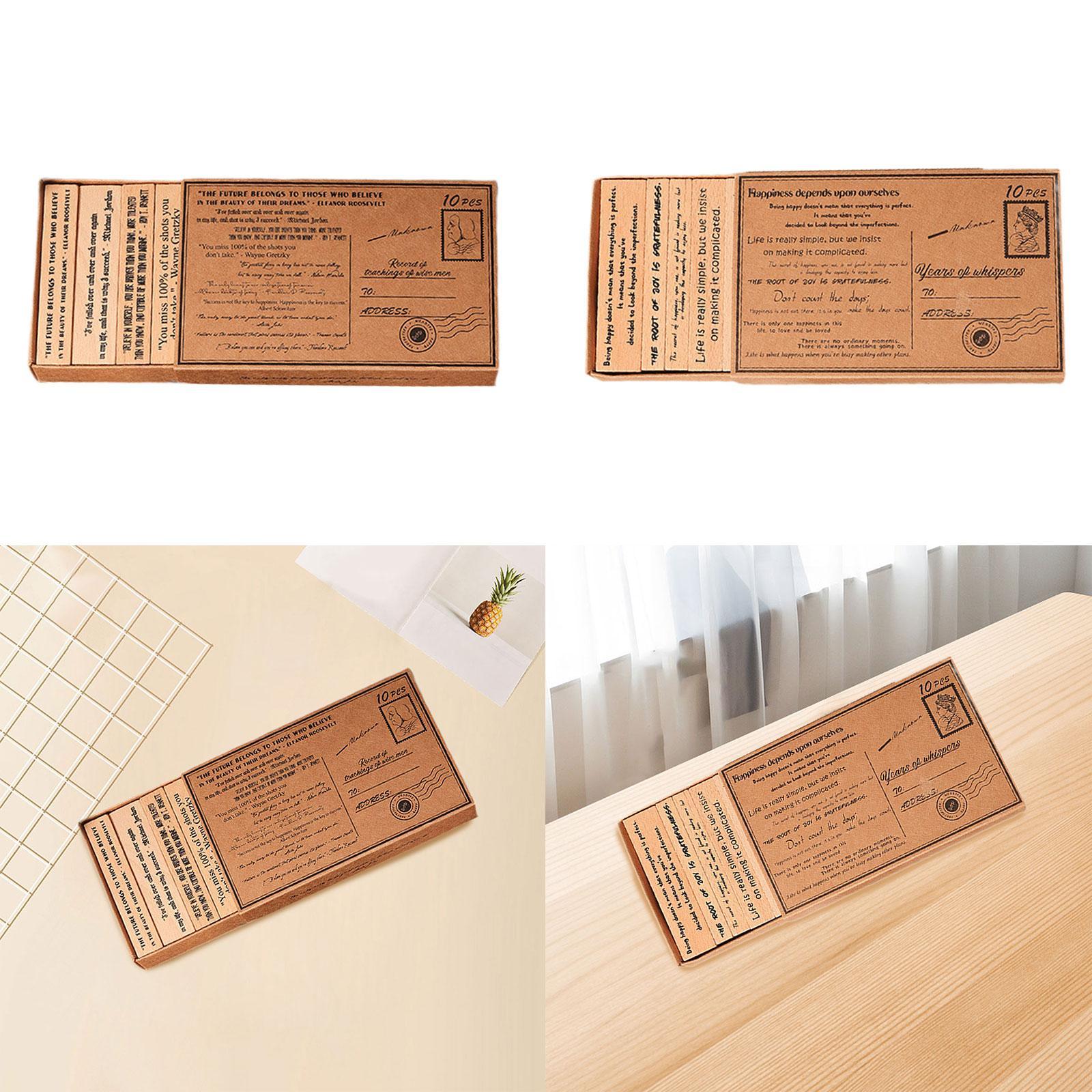 Set Stempel Kayu Kerajinan Tan - Art Craft Quotes ulasan dan harga