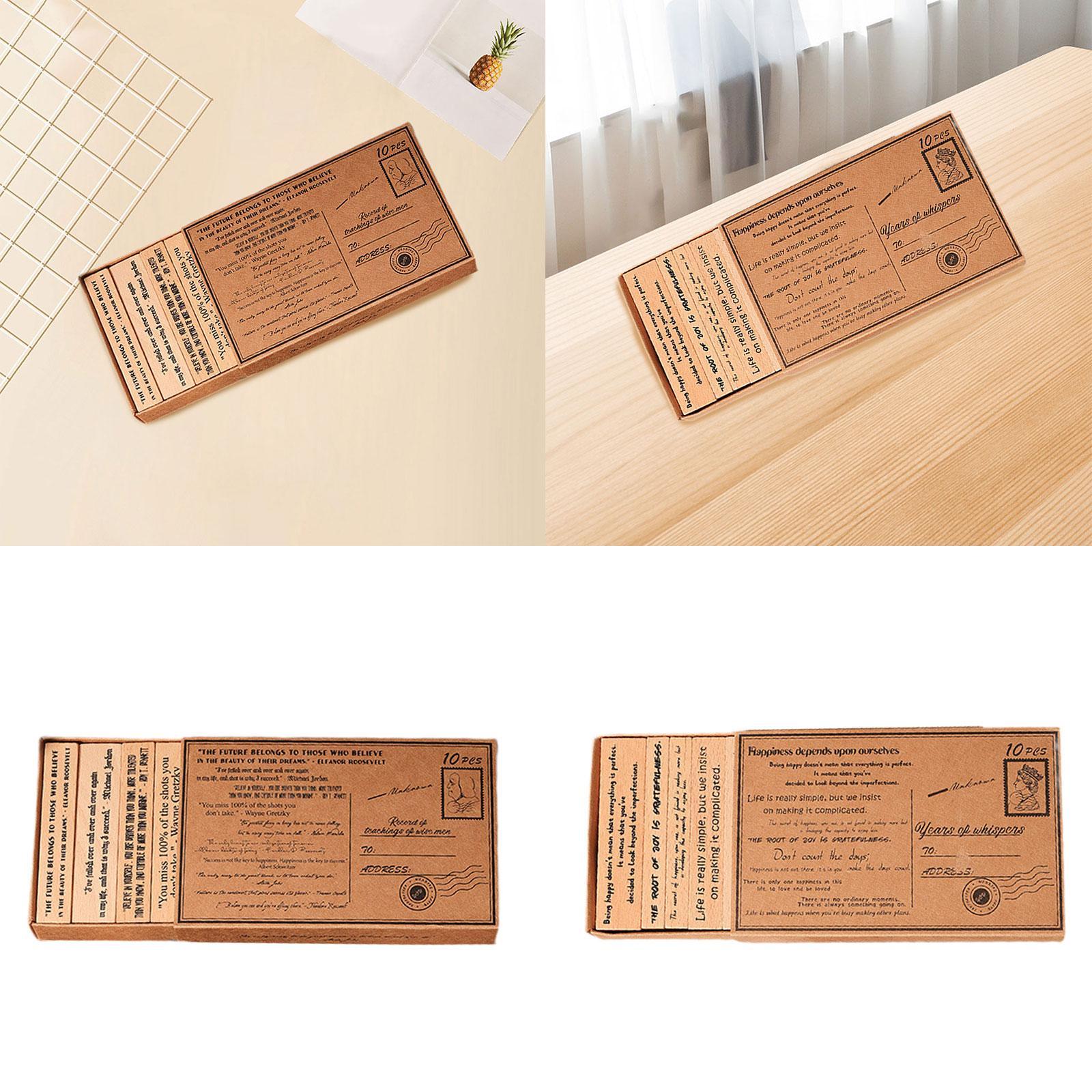 Set Stempel Kayu Kerajinan Tan - Art Craft Quotes ulasan dan harga